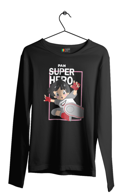 Men's longsleeve with prints Dragon Ball Super Pan. Anime, dragon ball, dragon ball super, dragon ball: super, dragonball super hero, lady, pan. 2070702