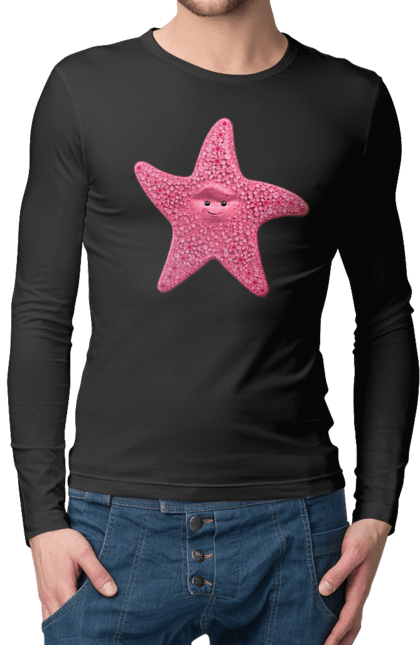 Чоловічий лонгслів з принтом "Зірка, В Пошуках Немо, Мультик". Зірка, мультик, у пошуках немо. 2070702