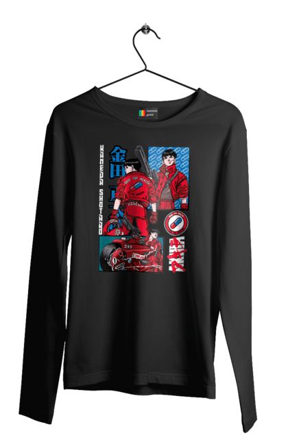 Men's longsleeve with prints Akira Shotaro Kaneda. Akira, anime, cyberpunk, manga, shotaro kaneda. 2070702