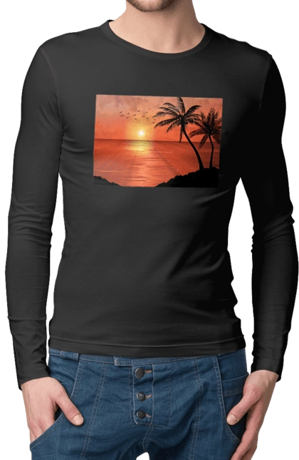 Захід Пальми Море