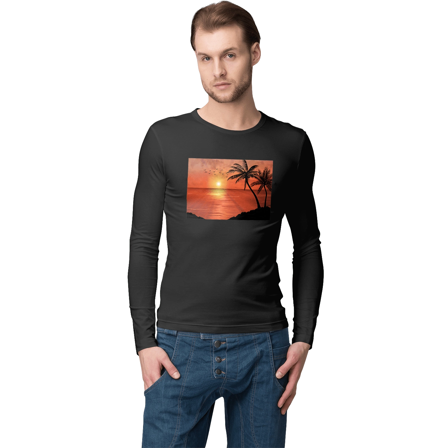 Захід Пальми Море