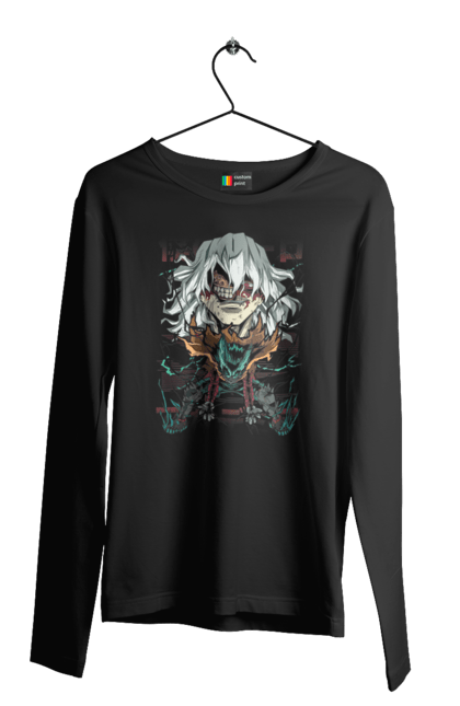 Чоловічій лонгслів з принтом "Моя академія героїв Томура". My hero academia, shigaraki, shigaraki tomura, tomura, академія юей, аніме, манга, моя геройська академія, томура. 2070702