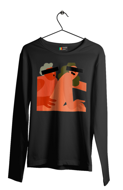 Чоловічий лонгслів з принтом "Кохання та прихована камера". Prikol, smex, гумор, дружба, жуйка, любов, мир, нас не впізнають, прихована камера, секс. 2070702