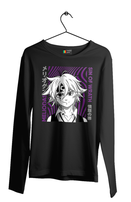 Men's longsleeve with prints Seven Deadly Sins Meliodas. Anime, dragon sin, manga, meliodas, seven deadly sins. 2070702