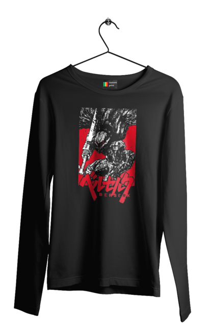 Men's longsleeve with prints Berserk. Anime, berserk, griffith, guts, kentaro miura, manga. 2070702