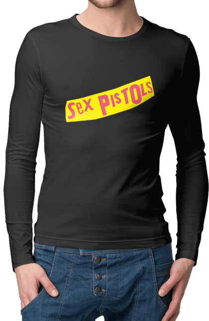 Men's longsleeve with prints Sex Pistols. Group, music, punk, punk revolution, punk rock, rock, sex pistols. 2070702