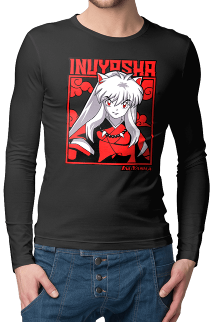 Чоловічій лонгслів з принтом "Inuyasha". Anime, inuyasha, manga, rumiko takahashi, аніме, демон охоронець, манга, руміко такахасі. 2070702