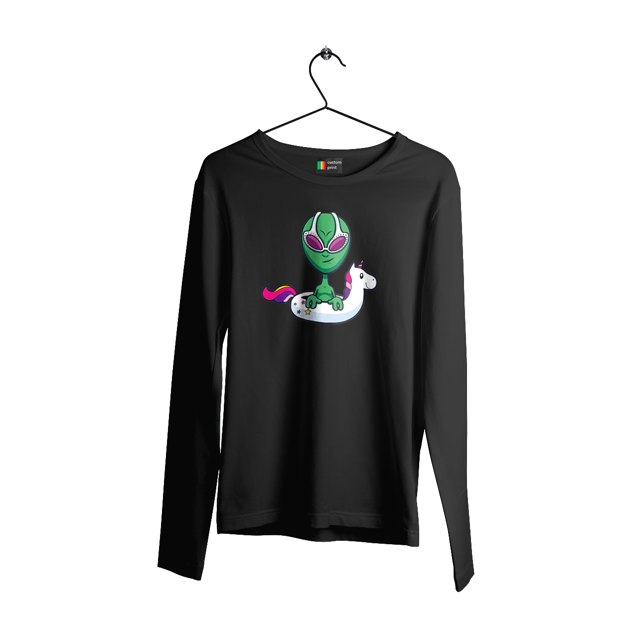 Alien Floats In A Circle