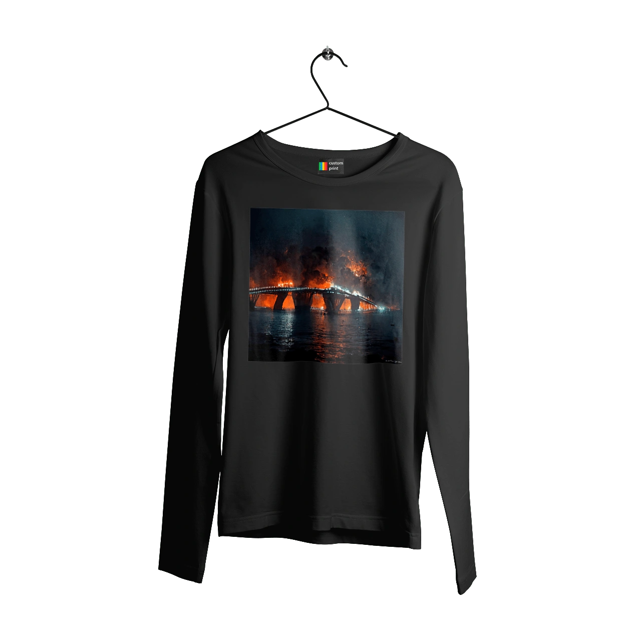 Кримський мост горить