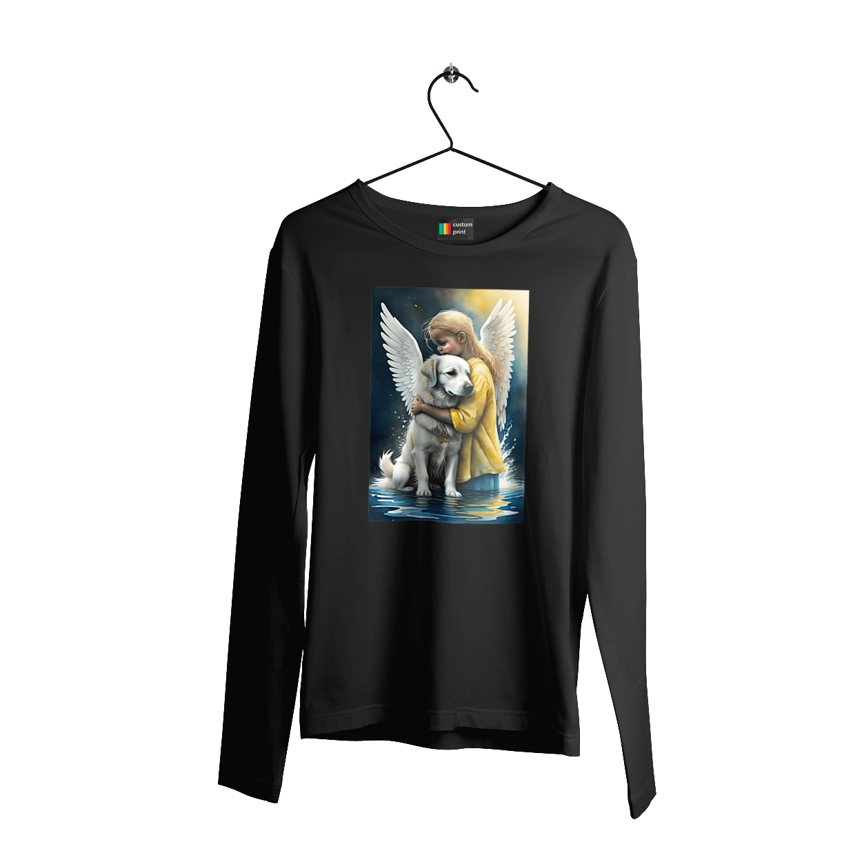 Girl and dog angel [memorial to dead animals]