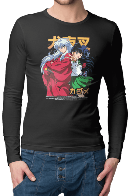 Чоловічій лонгслів з принтом "Inuyasha". Anime, inuyasha, manga, rumiko takahashi, аніме, демон охоронець, манга, руміко такахасі. 2070702