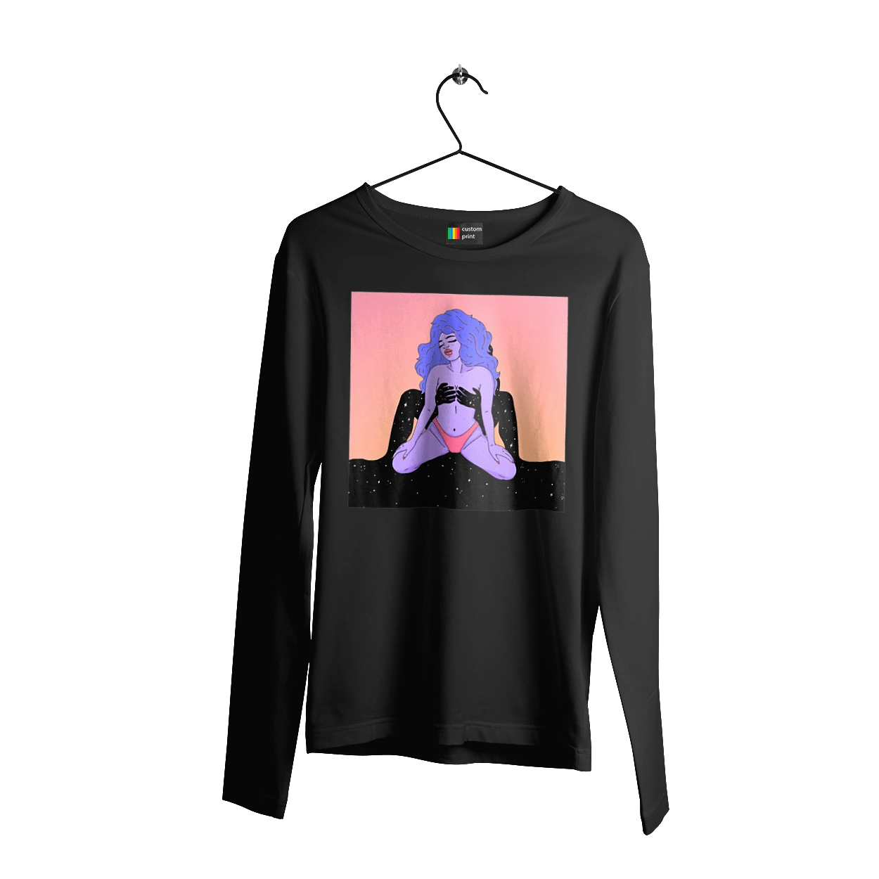 Фіолетова Дівчина В Трусиках