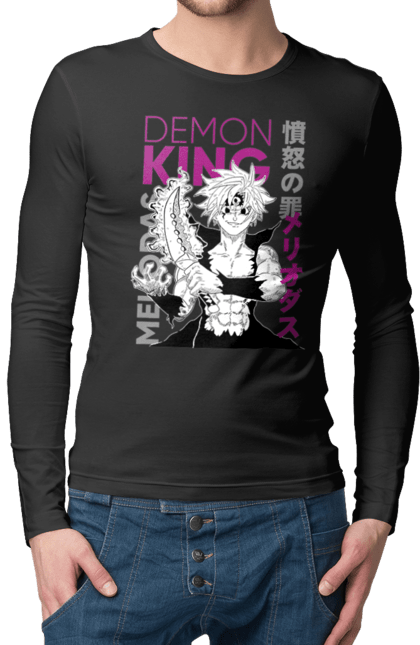 Men's longsleeve with prints Seven Deadly Sins Meliodas. Anime, dragon sin, manga, meliodas, seven deadly sins. 2070702