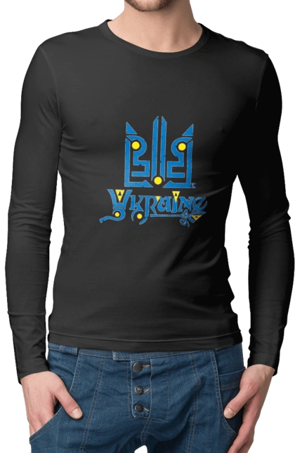 Україна та тризуб темний фон