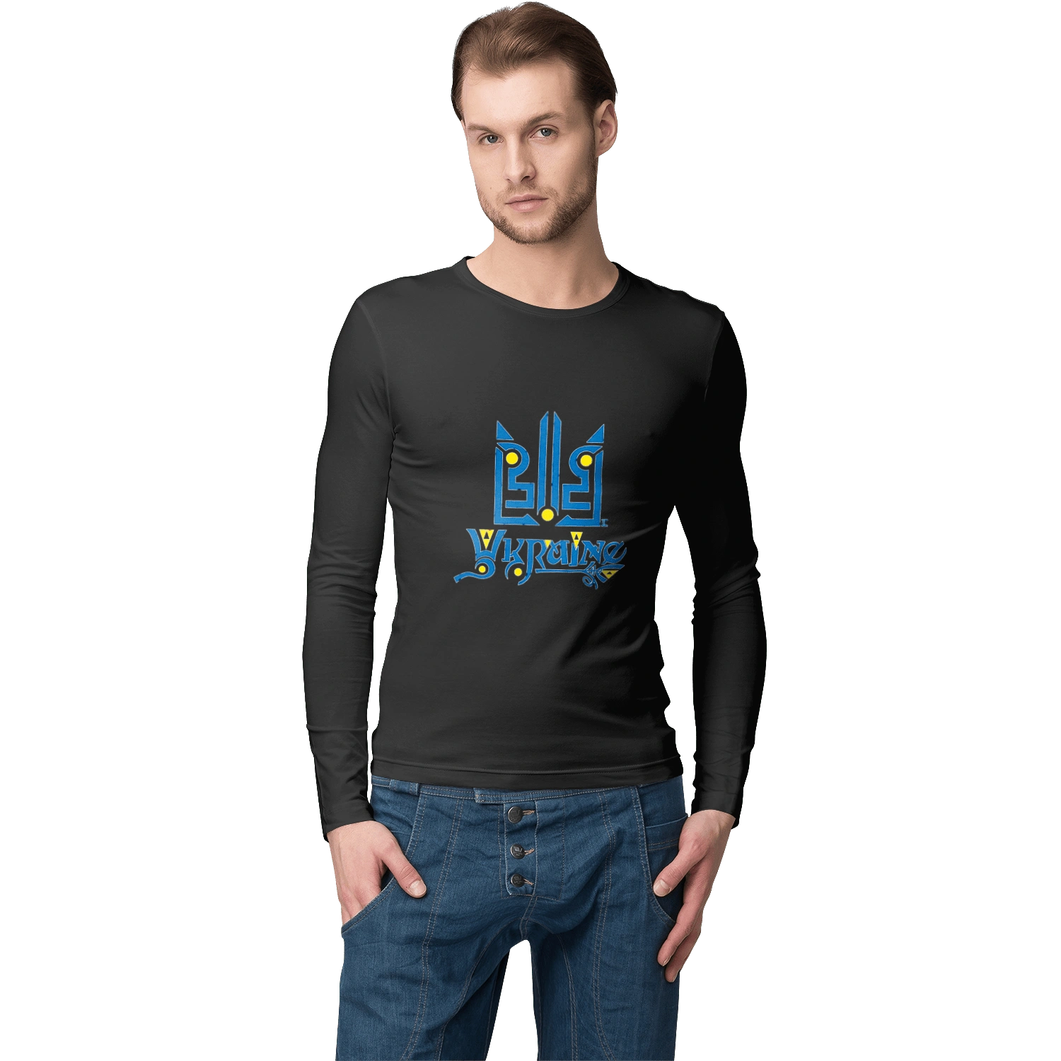 Україна та тризуб темний фон