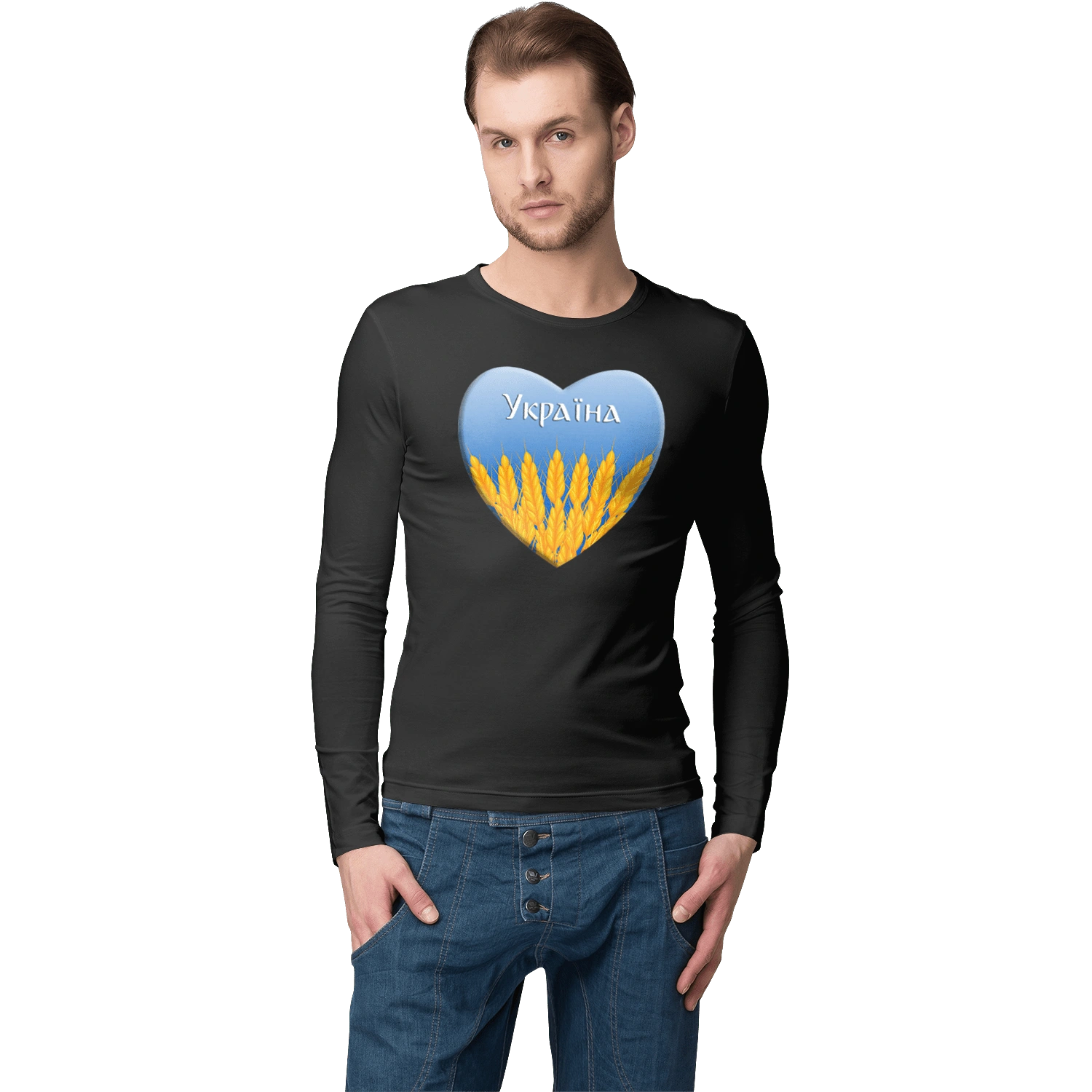 Серце з колосками Україна