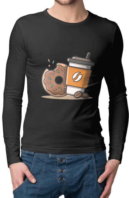 Чоловічий лонгслів з принтом "Їжа програміста". Angular, c, css, html, it, javascript, jquery, php, python, react, svelt, vue, айтишник, айті, гумор, код, кодувати, прогер, програміст, програмісти, ти ж, ти ж програміст, тиж програміст. 2070702