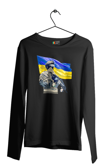 Men`s longsleeve with prints Armed Forces | Flag 2070702