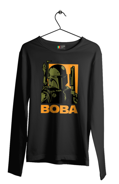 Чоловічій лонгслів з принтом "Боба Фетт". Boba fett, боба фетт, зоряні війни, клон, мисливець за головами. 2070702