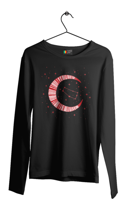 Men`s longsleeve with prints Gemini. Constellation, gemini, horoscope, sign, twins, zodiac, zodiac sign. 2070702