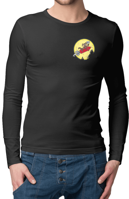 Чоловічий лонгслів з принтом "Хитрий кайот". Антигерой, вайлі кайот, веселі мелодії, віллі, злодій, кайот, не відчуває болю, персонаж мультфільму, північноамериканський кайот, уайлі, швидкий та сміливий. 2070702