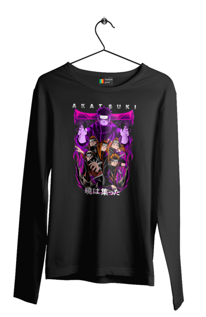 Men's longsleeve with prints Naruto Akatsuki. Akatsuki, anime, character, manga, naruto, ninja, pain, tv series, yahiko. 2070702