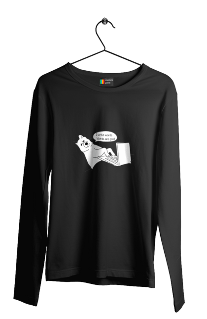 Чоловічий лонгслів з принтом "Собака програміст". Angular, c, css, html, it, javascript, jquery, php, python, react, svelt, vue, айтишник, айті, гумор, код, кодувати, прогер, програміст, програмісти, ти ж, ти ж програміст, тиж програміст. 2070702