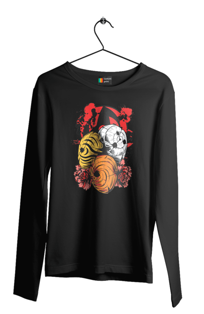 Men's longsleeve with prints Naruto Obito Uchiha. Anime, character, manga, naruto, ninja, obito, obito uchiha, tv series, uchiha. 2070702