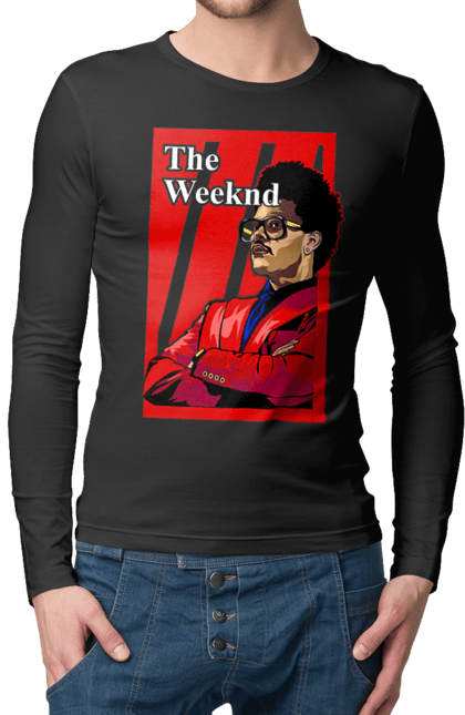 Men's longsleeve with prints The Weeknd. Actor, producer, singer, tesfaye, weeknd. 2070702