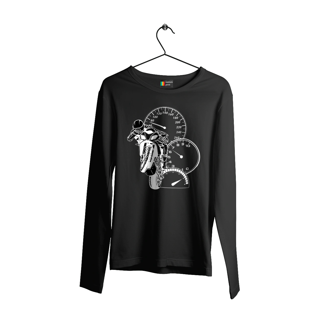 Motorcycle And Speed White