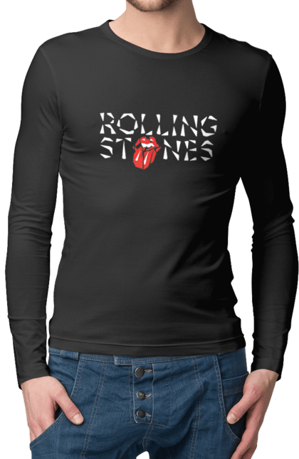 Чоловічій лонгслів з принтом "The Rolling Stones Hackney Diamonds". Мік джагер, музика, рок, рок музика, рок н ролл, рокеру, ролінг стоунз. CustomPrint.market