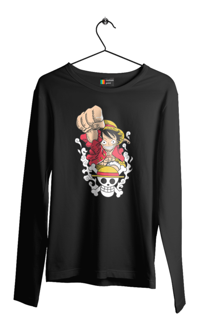 Men's longsleeve with prints One Piece Luffy. Anime, luffy, manga, monkey de luffy, one piece, pirates. 2070702