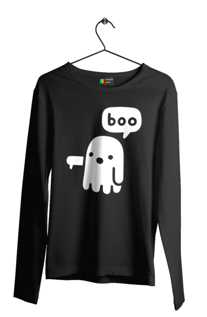 Чоловічий лонгслів з принтом "BOO (мова програмування)". Айті, мова програмування, програма, програміст, технічне завдання, ти ж програміст, транслятор boo, тривимірні програми, фрілансер. 2070702