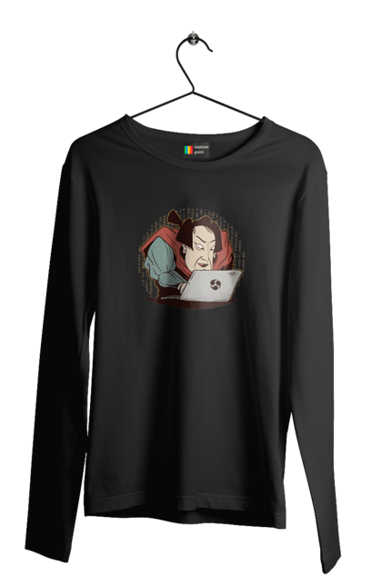 Men`s longsleeve with prints Ninja programmer. Aitі, angular, c, code, css, html, humor, it, it specialist, javascript, jquery, koduvati, php, proger, programmer, programmers, python, react, svelt, type programmer, vue, you. 2070702