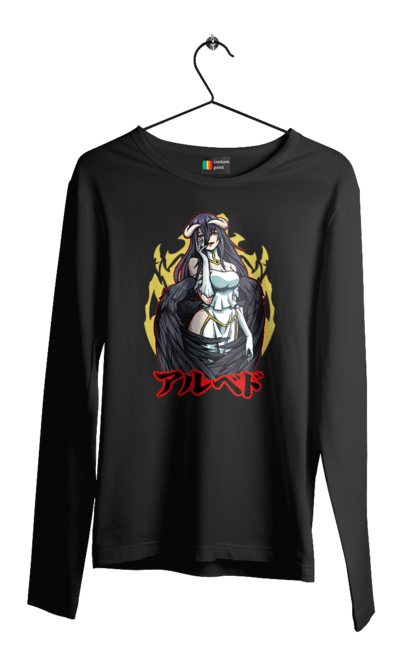 Men's longsleeve with prints Overlord Albedo. Albedo, anime, lord, overlord, tv series. 2070702