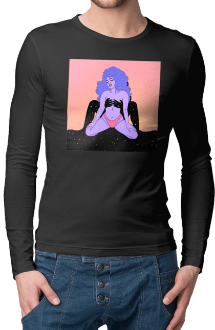 Фіолетова Дівчина В Трусиках