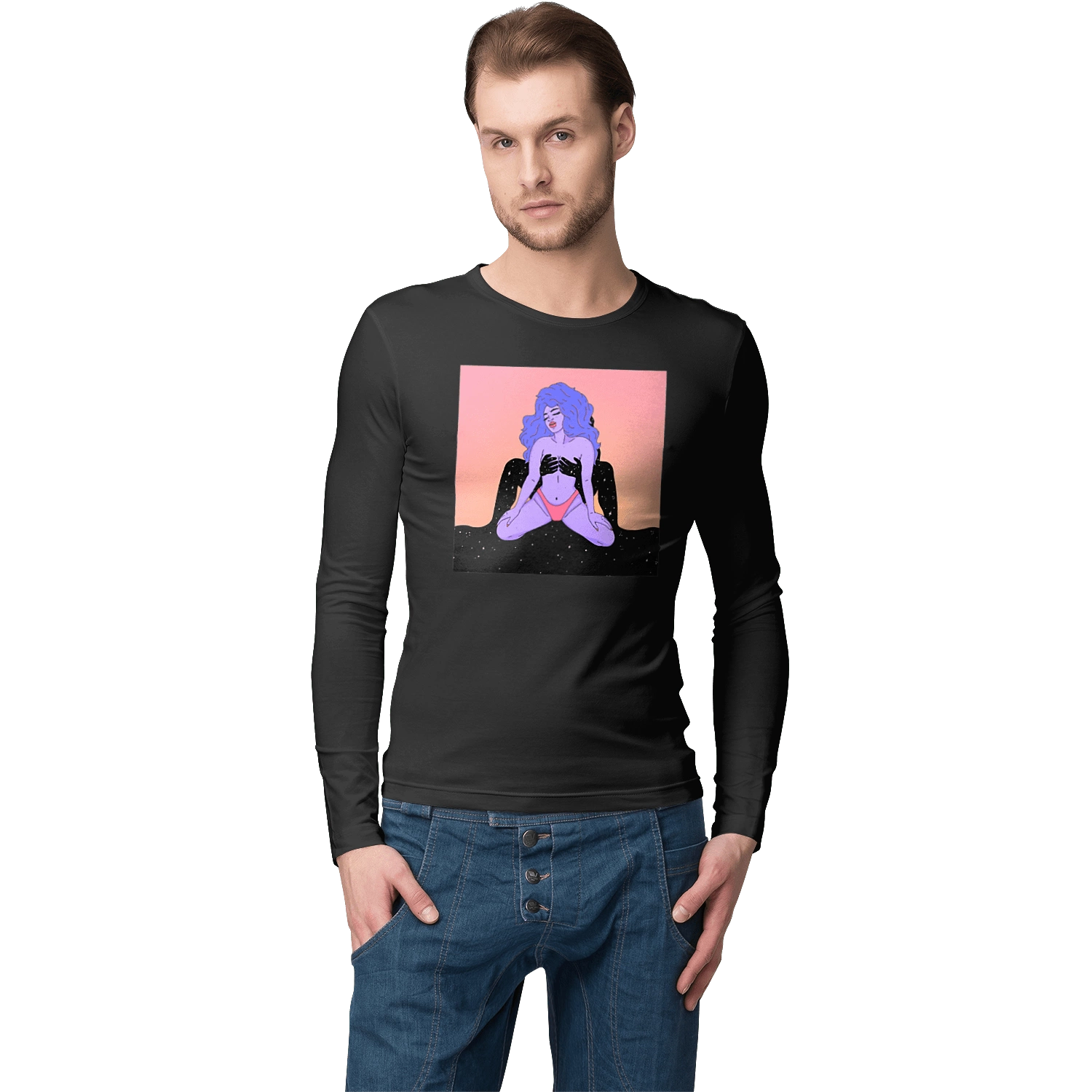 Фіолетова Дівчина В Трусиках