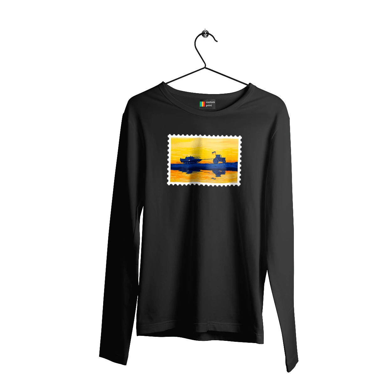 New brand, tractor pulling tank