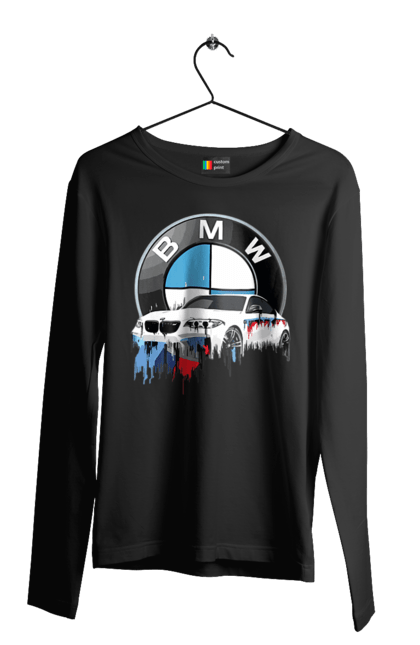 Чоловічий лонгслів з принтом "BMW". Bmw, авто, бмв, бмв фан, фанклуб. 2070702