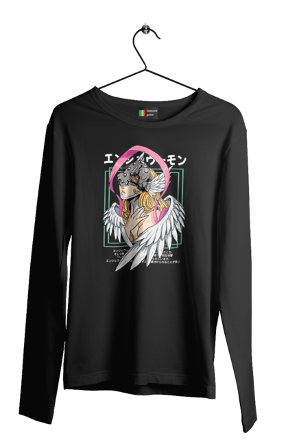 Men's longsleeve with prints Digimon Angewomon. Angewomon, bandai, digimon, digital monsters, media franchise, virtual pets. 2070702