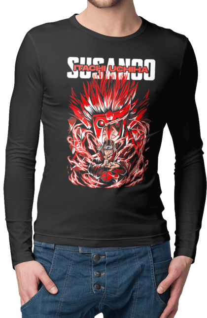 Men's longsleeve with prints Naruto Itachi. Anime, character, itachi, itachi uchiha, manga, naruto, ninja, tv series, uchiha. 2070702