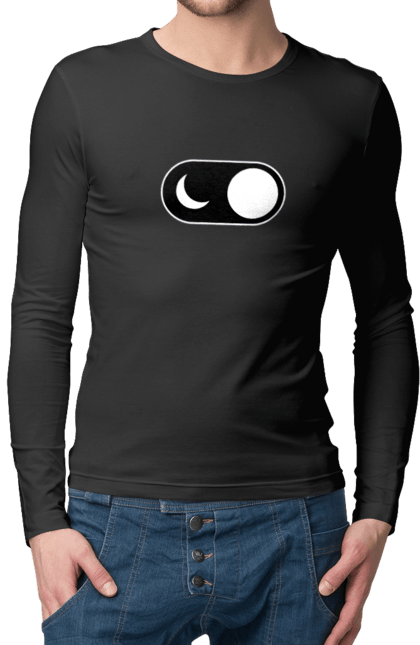 Чоловічий лонгслів з принтом "Нічний режим". Angular, c, css, html, it, javascript, jquery, php, python, react, svelt, vue, айтишник, айті, гумор, код, кодувати, прогер, програміст, програмісти, ти ж, ти ж програміст, тиж програміст. 2070702