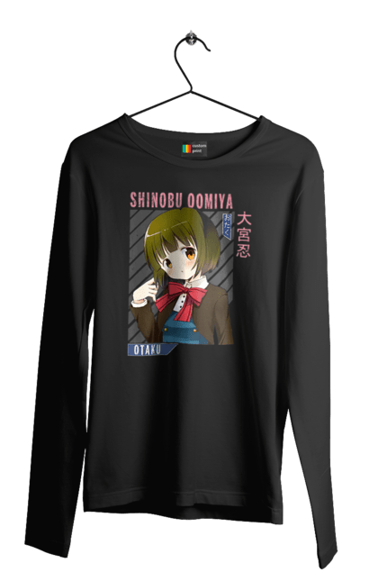 Men's longsleeve with prints Kiniro Mosaic Shinobu Omiya. Anime, gold mosaic, kiniro mosaic, kinmoza, manga, shinobu, shinobu omiya. 2070702