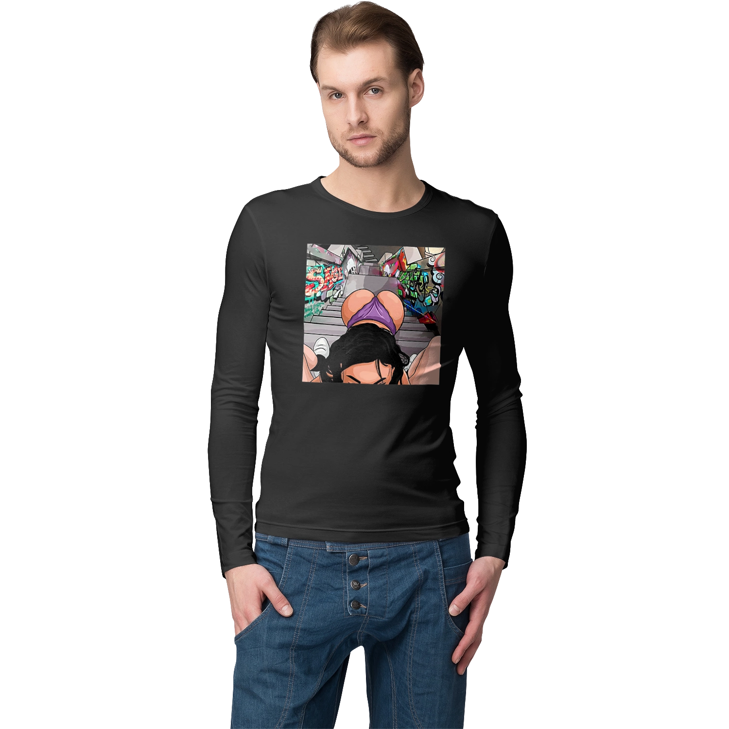 Girl On Her Knees In Front Of A Boy