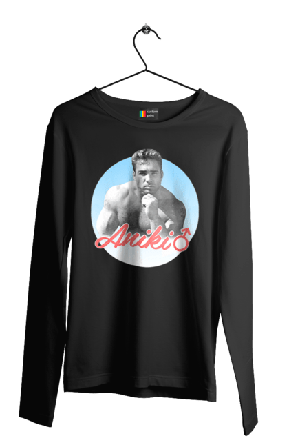 Чоловічий лонгслів з принтом "Біллі Херрінгтон". Аніки, біллі, біллі херрінгтон, гачі, гачімучі, гумор, прикольна, херрінгтон. 2070702