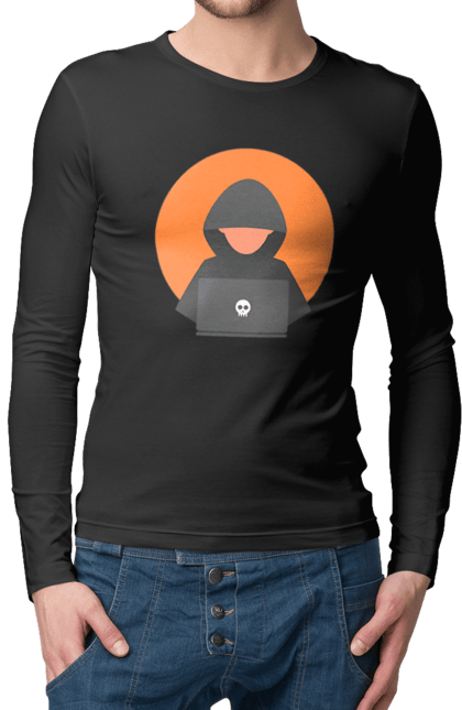 Чоловічий лонгслів з принтом "Я програміст". Angular, c, css, html, it, javascript, jquery, php, python, react, svelt, vue, айтишник, айті, гумор, код, кодувати, прогер, програміст, програмісти, ти ж, ти ж програміст, тиж програміст. 2070702