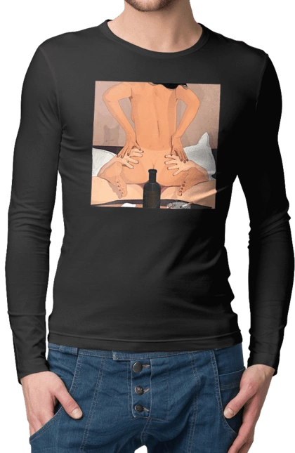 Naked Girl, Bottle And Cigarettes