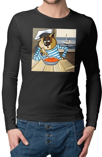 Cat Sailor, On The Ship Eats Red Caviar