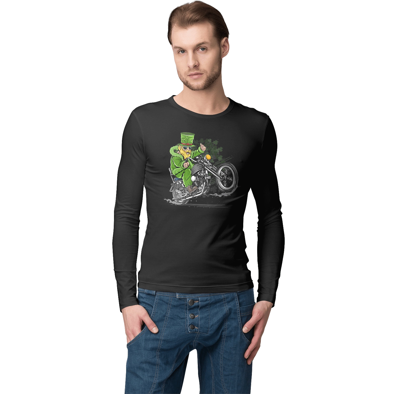 Patrick On A Motorcycle