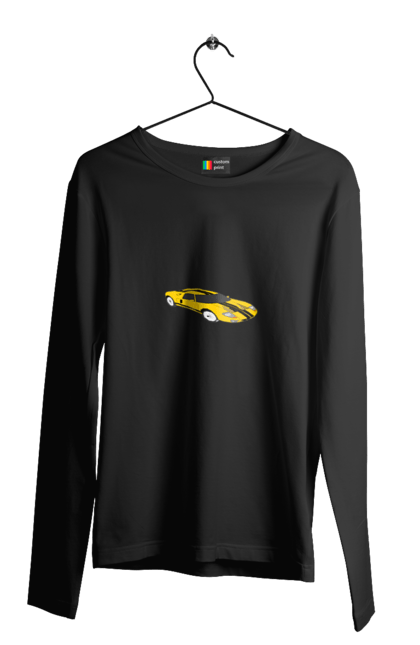Чоловічий лонгслів з принтом "Авто". Авто, гонки, дом, скорость, спорткар. 2070702